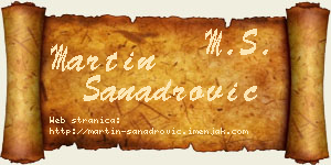 Martin Sanadrović vizit kartica
